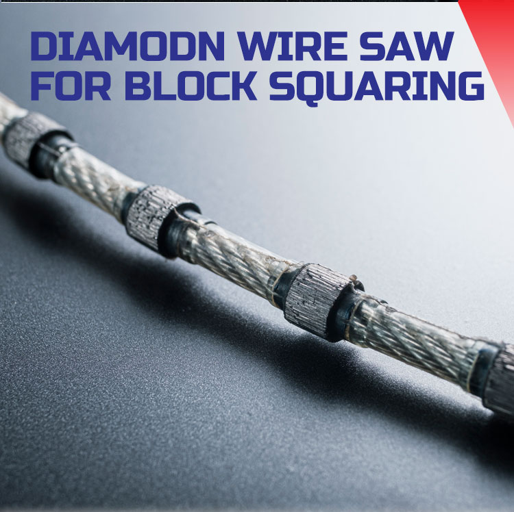 8.3mm Diamond Profiling Wire Rope for Squaring Cutting of Granite and Marble