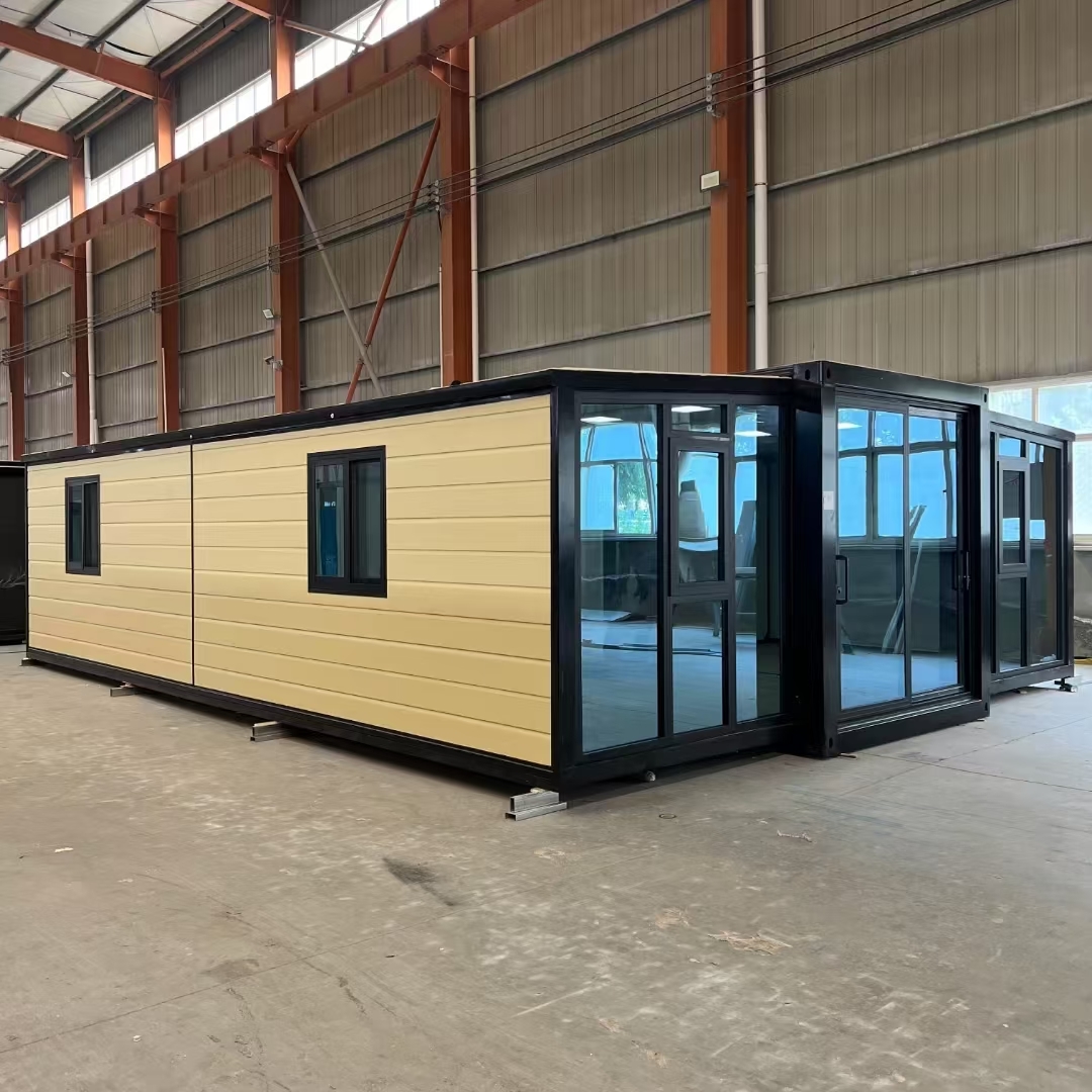40ft Expandable Container Home with Bull 30*30 Flat Lamp 2200mm Fold Size and