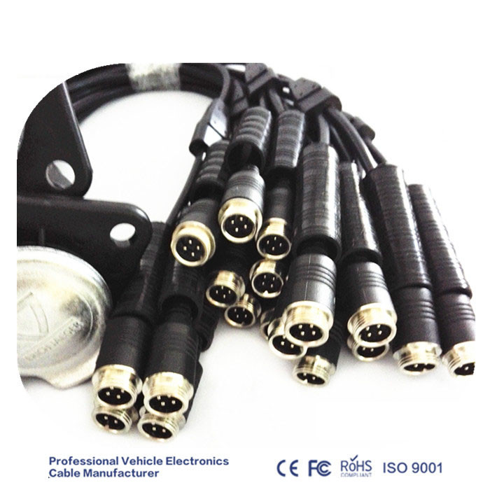 7 Pin 8.0MM Trailer Plug Cable Aviation Micro Male Flexible PVC Insulation