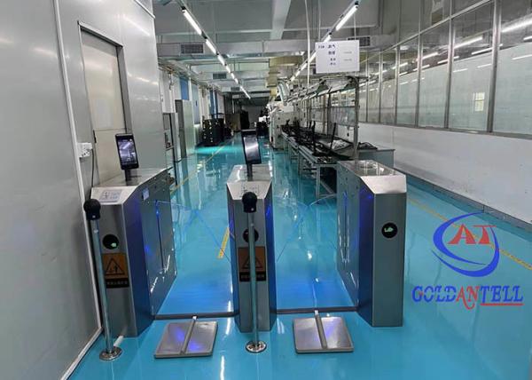Security Metal Turnstile Outdoor Entrance Access Control With ESD QR Code
