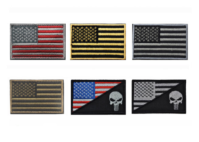Clothing Decoration Cambodia Flag Patch Embroidery Merrow Border