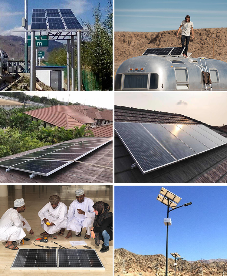 80W 90W 100W 110W 120W Mini Solar Panel for AS100M6-32 Maximum Power Current Imp 5.07