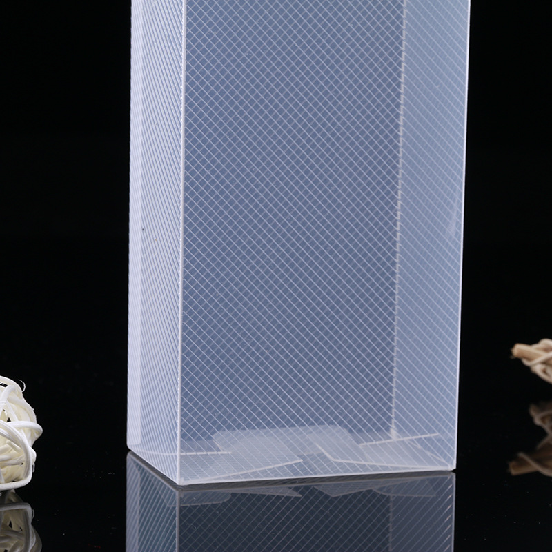 Rectangular Clear PVC Packaging Boxes PP Plastic Gift Storage Box Packaging With Logo