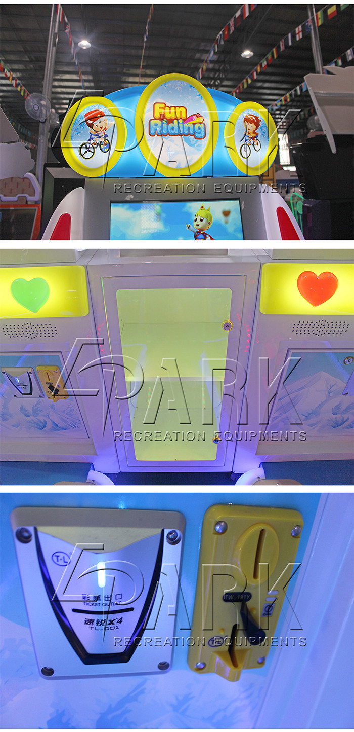 Amusement Fitness Internet Bike Racing Game Machine Coin Operated 300w