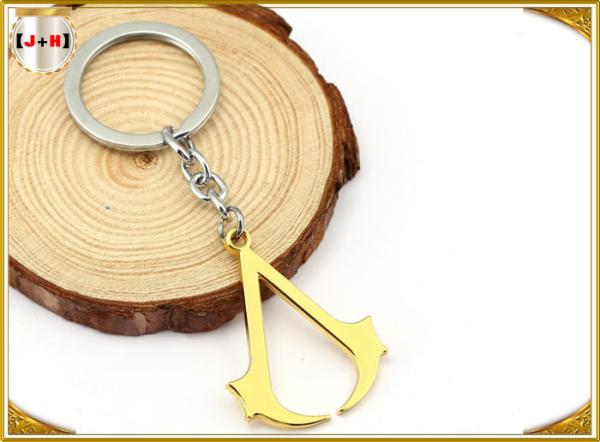 Hangbag Accessories Metal Key Ring , Sliver Or Golden Plating Bulk Keychain