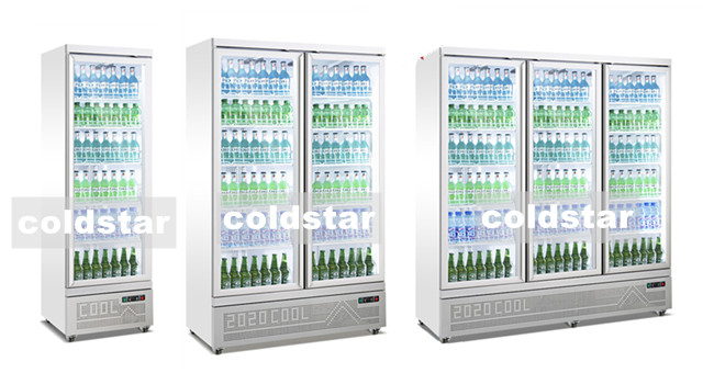 New Style Of High Quality Commercial Drink Display Fridge Refrigerator With Built - In Brand Compressor