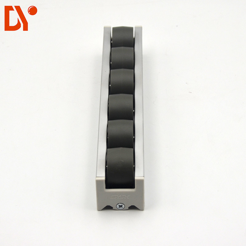 28mm Roller Track Hardware Sliding Lean Pipe Clamp Joints Device