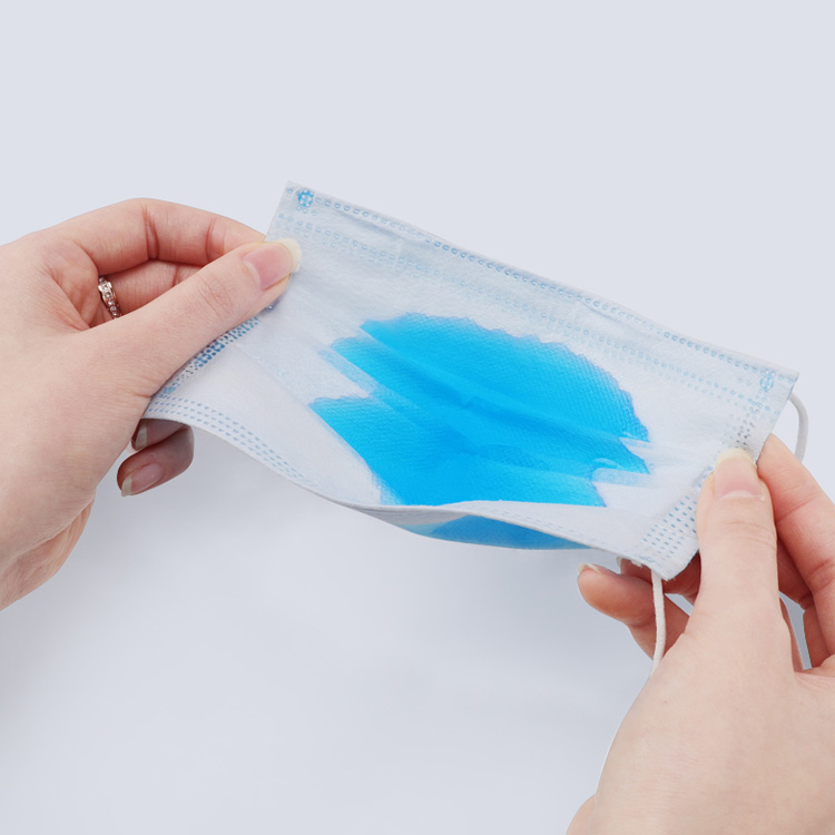 Disposable 3 Ply Non Woven Face Mask Outdoor Hospital Use Blocking Virus