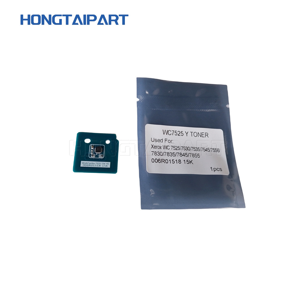 Compatible Toner Cartirdge Reset Chip Yellow 006R01518 For Xerox WC 7525 7530 7535 7545 7556 7830 7835 7845 7855 7970
