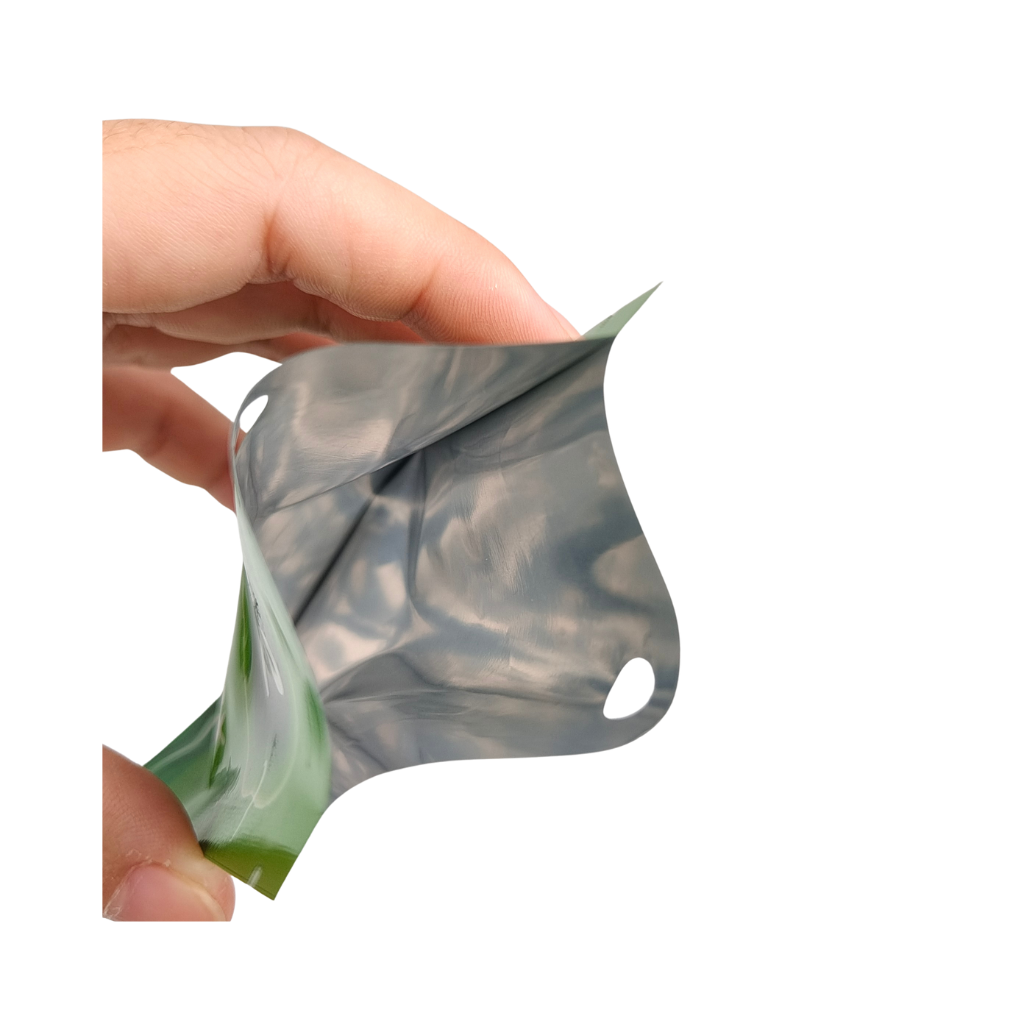 Custom Recyclable Luxury Kraft Paper Display Box Three Sided Sealing Bag for