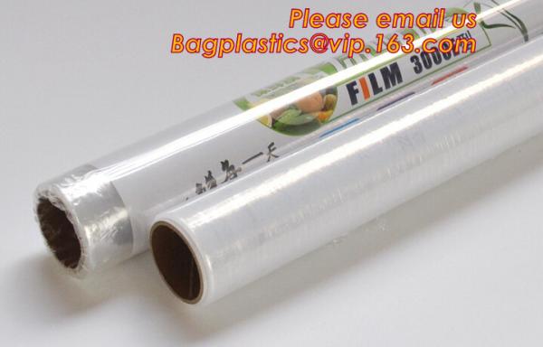 Transparent PVC cling film for food wrap, Safe and Fresh Preservation cling film