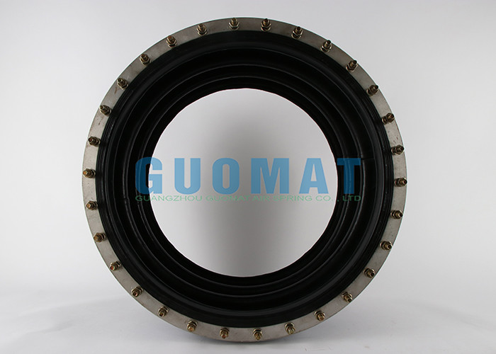 GUOMAT Triple Convoluted Rubber Industrial Air Spring 3H630376 660mm Stamping Flange Airbag