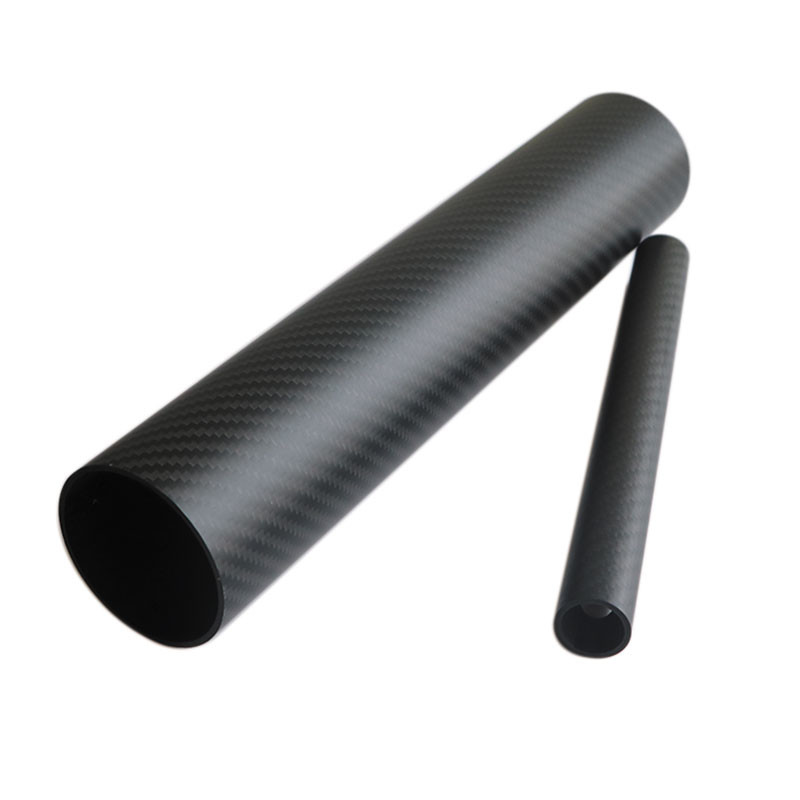 CNC 3K Matte Twill Carbon Fiber Tube For Cleaning Equipment