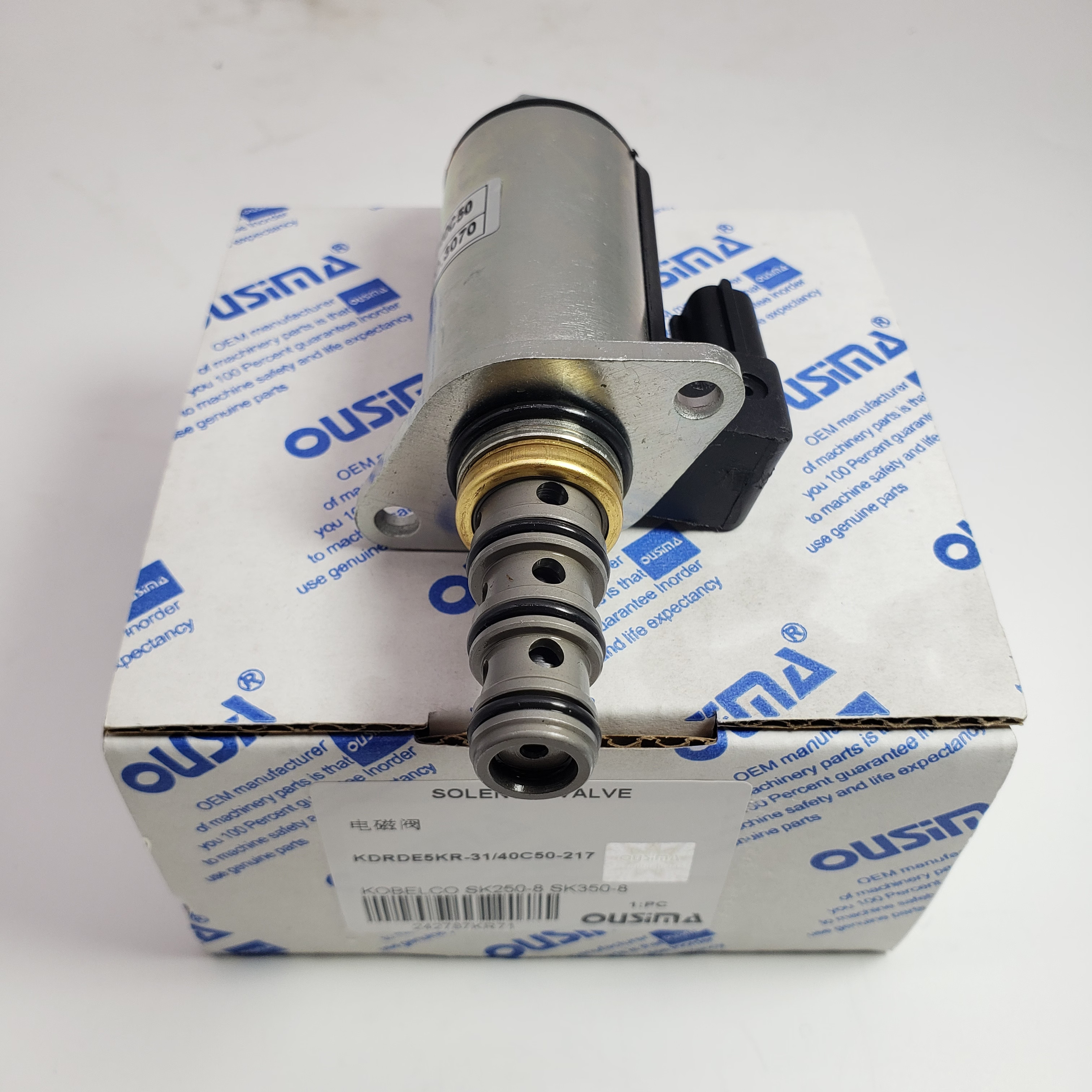 Hydraulic Pump Solenoid Valve KDRDE5KR-31/40C50-217 For Kobelco SK250-8 SK350-8