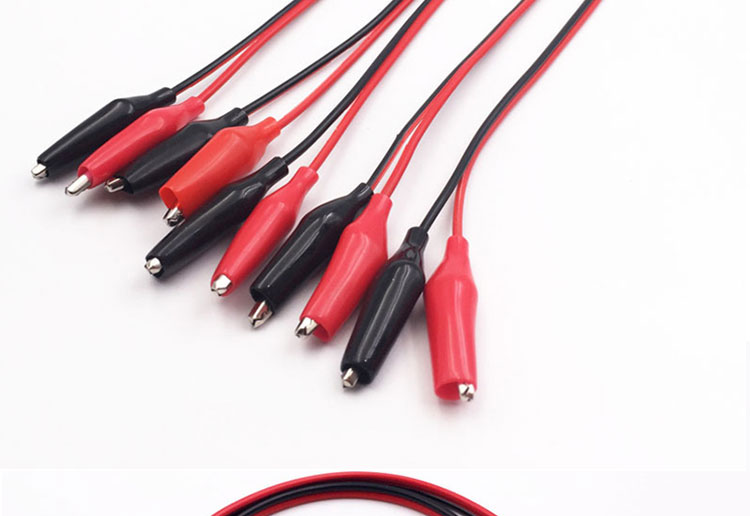 30cm DC 5.5x2.1mm Male Female to Dual Alligator Clips Power Supply DC Cable