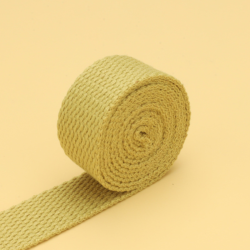 20mm-50mm Thickened Polyester Cotton Webbing School Bag Backpack Handbag Canvas Strap Solid Color Plain Weave Strap