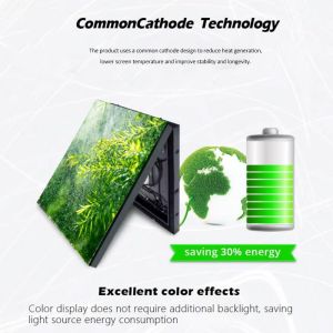 1.5MM SMD3535 Transparent LED Display System HD Poster Customized