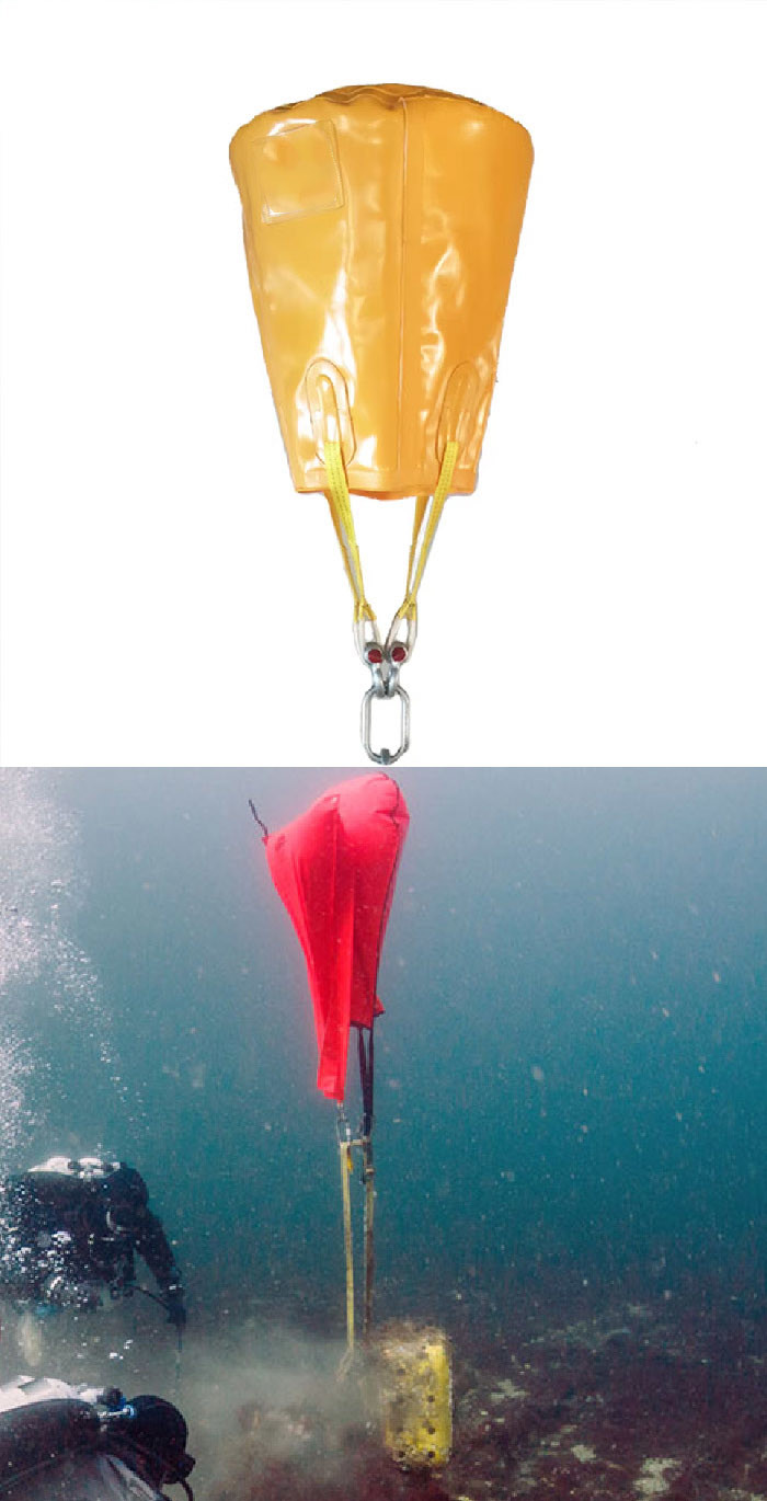 Marine Commercial Underwater Lift Bags Diving Equipment Parachute Air Lifting Bag