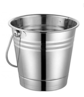 2L Stainless Steel Wine Container Outdoor Silver Beer Bucket