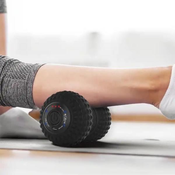 Fitness Muscle Relief Vibrating Body Massage Roller Physical Therapy Silicone