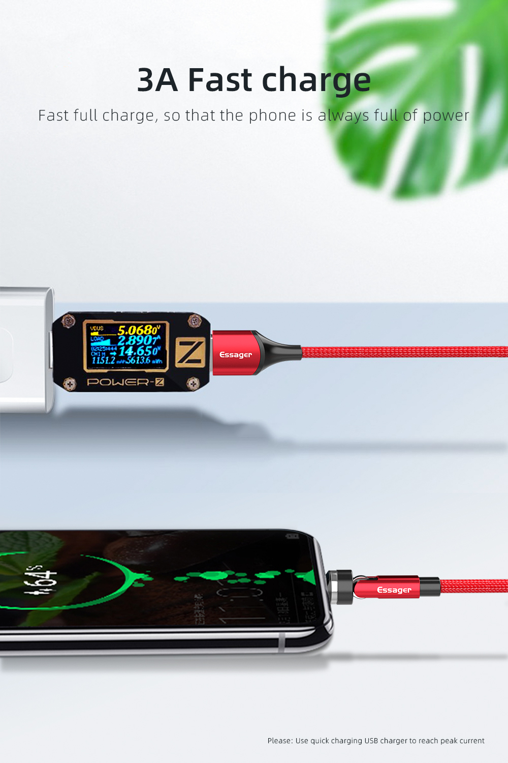 540 Rotation L 3 In 1 Magnetic USB Charging Cable 8 Pin Fast Charging For Data Transfer