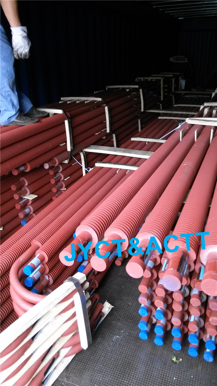 Spiral U Bend Low Finned Tubes High Frequency Welding For Heat Exchanger
