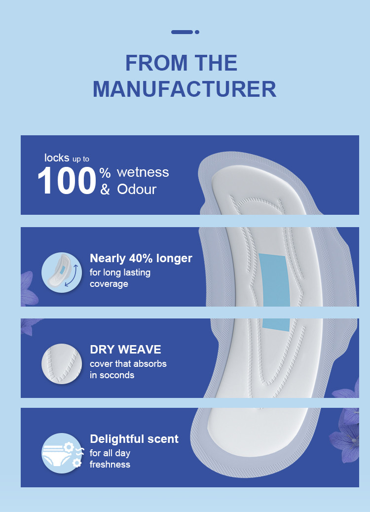 Lady Cotton Sanitary Pads For Women Sanitary Towel Pad Menstrual Pads