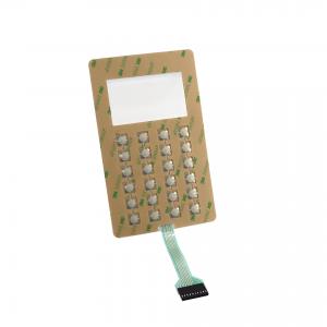 China Stainless Metal Dome Membrane Switch With Nicomatic Connector on sale