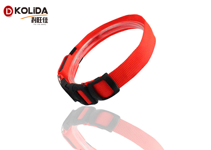 Stylish Pet Cat Dog Glow LED Collar Flashing Light Up Nylon Night Safety Collars