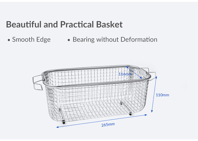 Manual 6L 40kHz Ultrasonic Cleaning Bath Special Blue Led Display