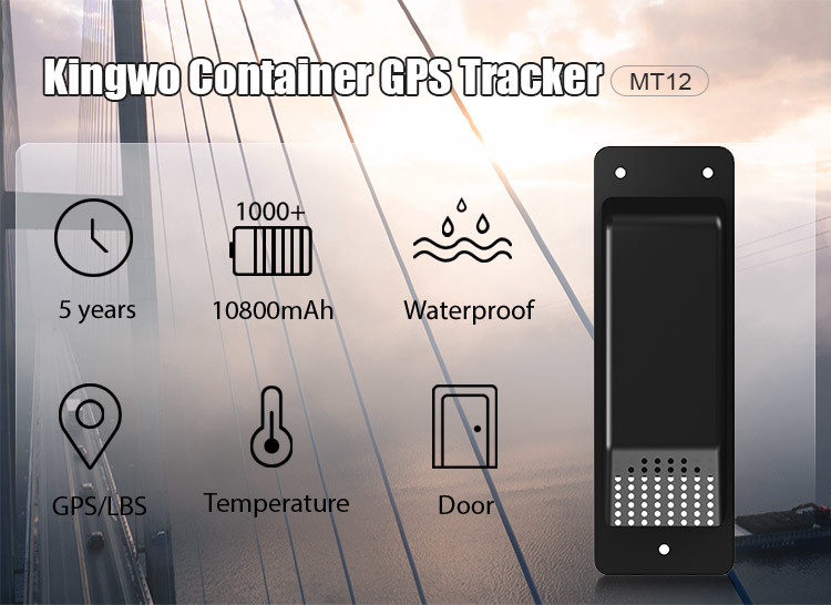 Kingwo Data Collection Container GPS Tracker 8100mah Battery For Smart Shipment