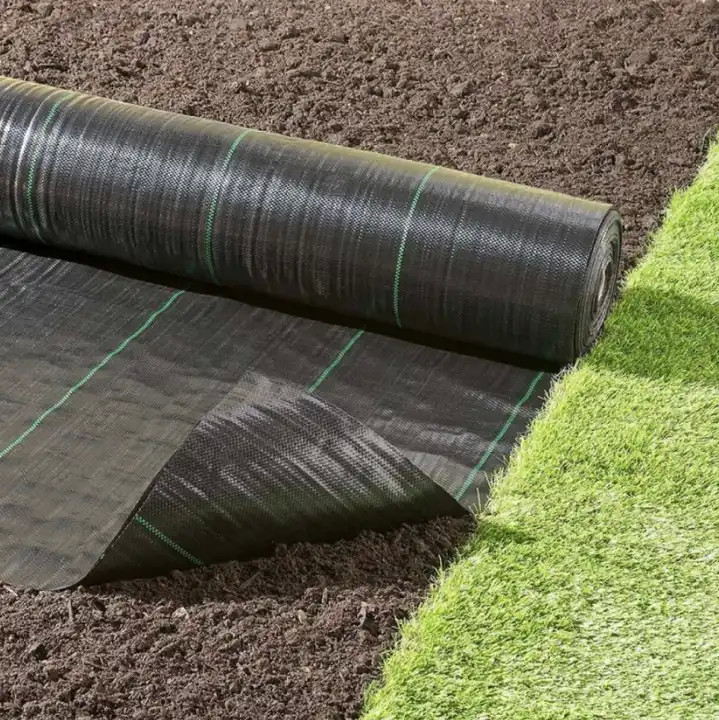 100% Polypropylene High Strength Construction PP Woven Fabric Geotextile For Soil Stabilizer