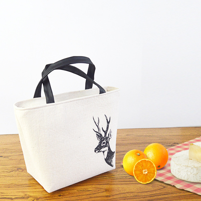 Eco Friendly Insulated Cooler lunch Bag PEVA Material 25 * 20 . 5 * 16 . 5CM