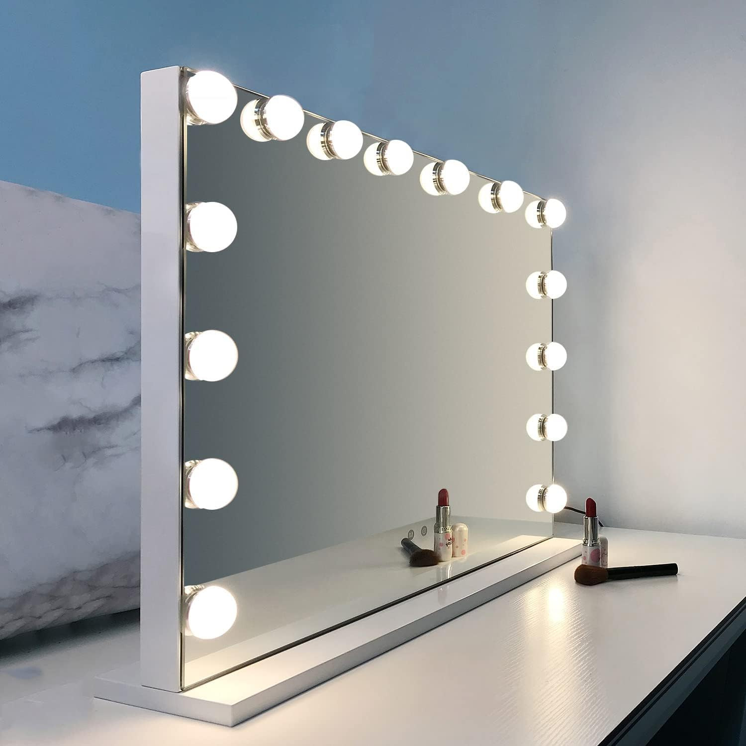Shatterproof Hollywood Light Up Makeup Mirror Vanity Wall Mounted
