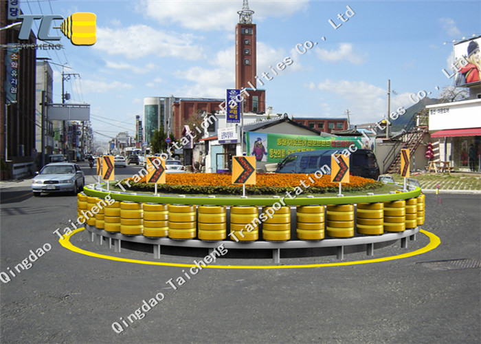  PU EVA Rotating Guardrail Anticollision With Galvanized Highway Crash Barrier Manufactures