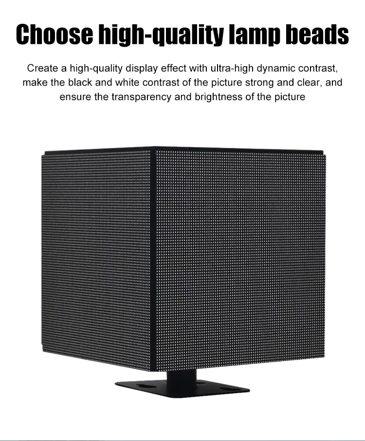 Outdoor Waterproof Shaped Screen Store Signboard Cube Advertising Screen Led Magic Cube Display Store Indoor