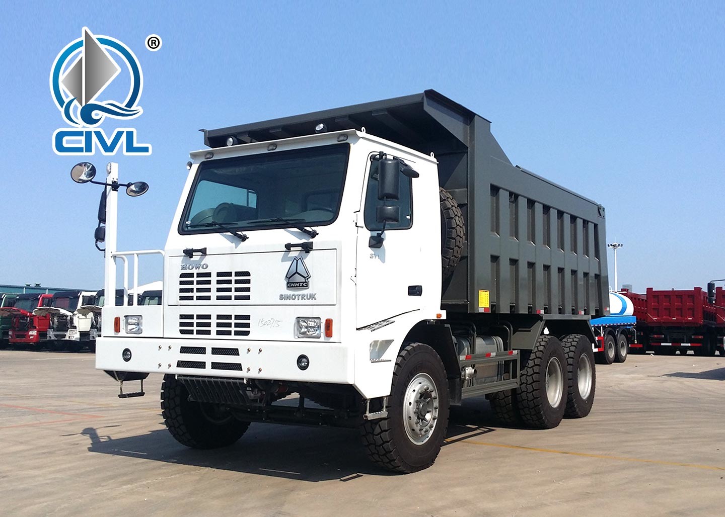 Mine Load Heavy Duty Dump Truck HOWO / 50 Tons Mining Dump Truck