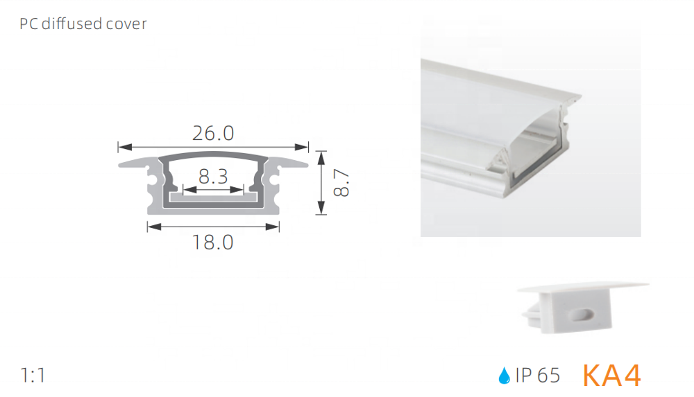 Recessed led aluminum waterproof IP65 for outdoor and indoor led light from china with good price and high quality