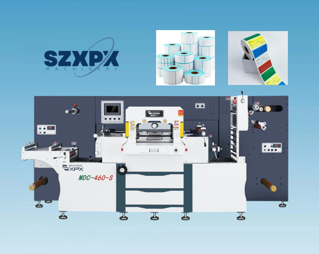 High Precision Label Die Cutter with PLC Control System / ±0.1mm Die Cutting Accuracy