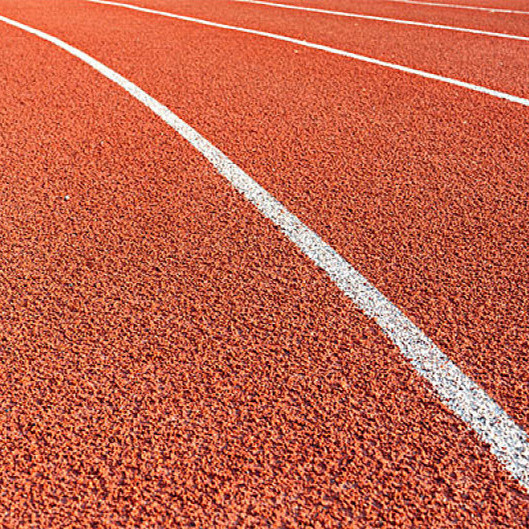 Environmentally Eco Sports Flooring Recycled Spray Coat System IAAF