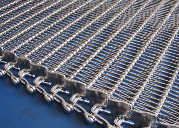 Stainless Steel 316 Wire Mesh Belt Spiral Wire Conveyor U-Style Chain Drive