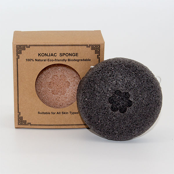 BPA Free Beauty Used Konjac Round Bath Sponge For Facial Cleaning