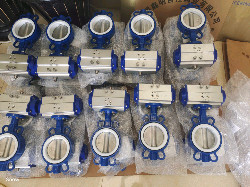 double effect simple effect pneumatic rotary actuator control butterfly valve