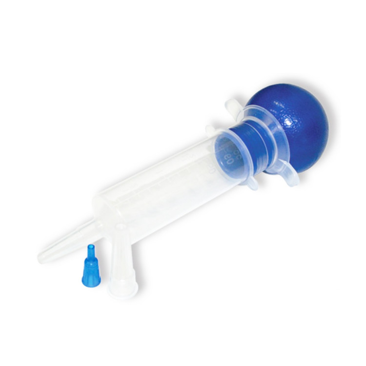 Medical Disposable Bulb Type Irrigation Suction Syringe With Thumb Ring