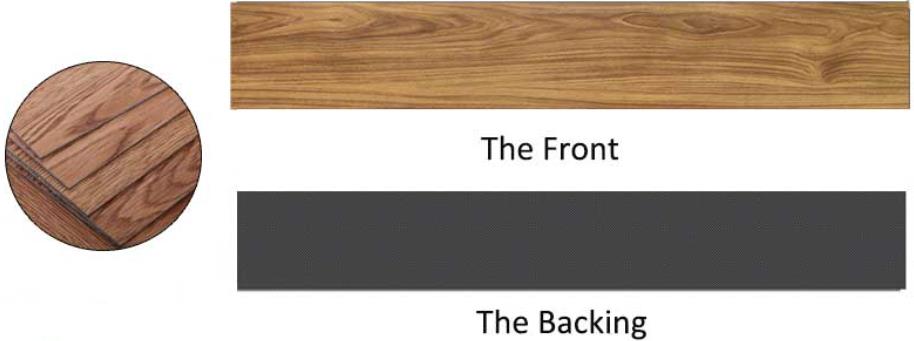 Scratch Resistant Self Stick Luxury Vinyl Plank Flooring Wood Grain 2.5mm 3.0mm
