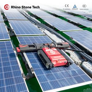  Solar Farm Photovoltaic Panels Robotic PV Module Cleaner Machine Equipment Solar Panel Cleaning Robot with Lithium Battery Powered Manufactures