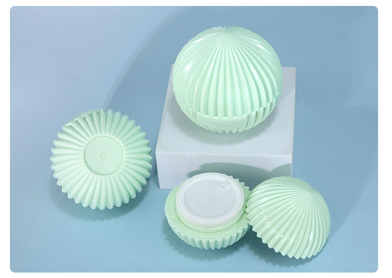 ABS Screw Cap 20g 30g 50g Cosmetic Screen Printing Spherical Cream Bottle Packaging for Cosmetic Packaging Containers