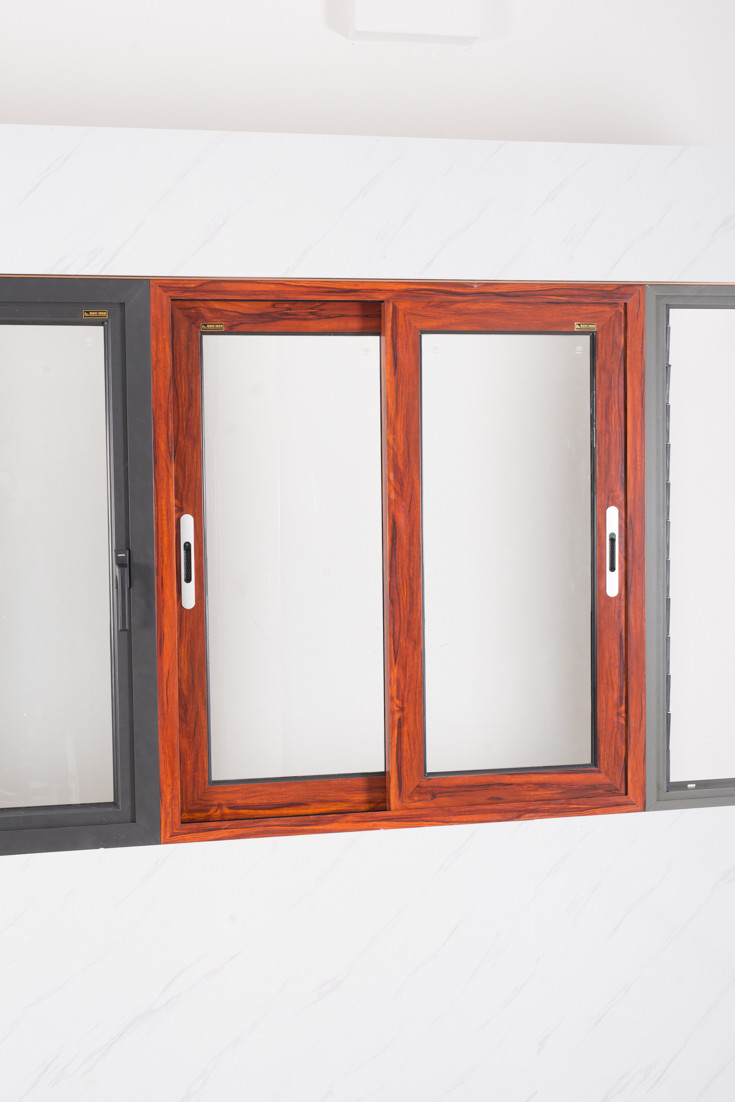 Anti Rusting Aluminum Frame Glass Door Waterproof With ISO9001 Certification