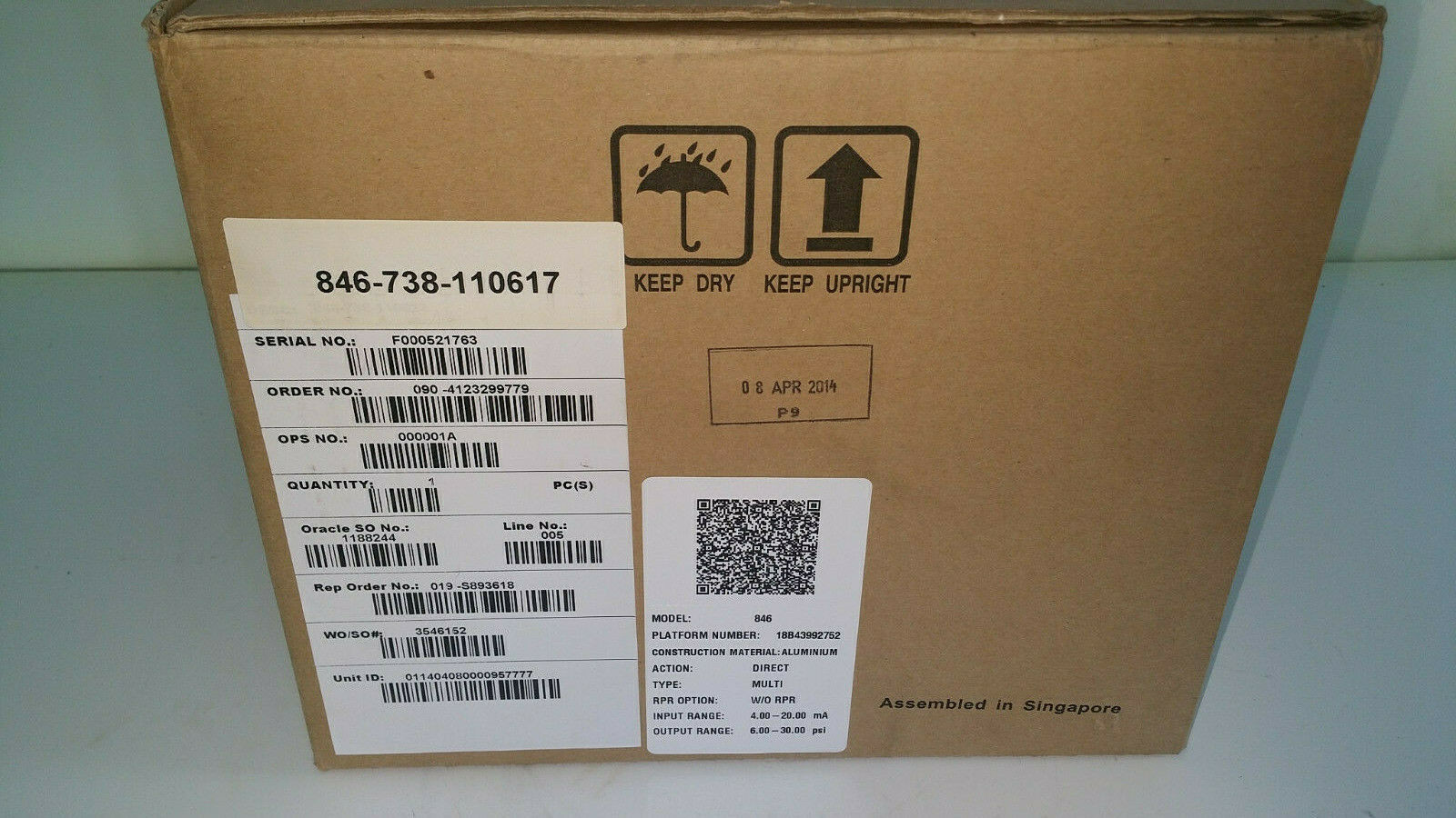 2701-02-11 Analytical Conductivity Sensor , brand of Fisher Rosemount ,new original.