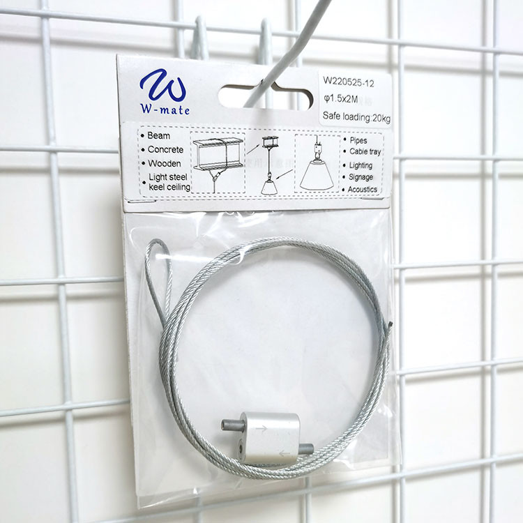 Quick Adjuster Cable Fixture Brass Looping Gripper Wire Rope Suspension Systems For Lighting